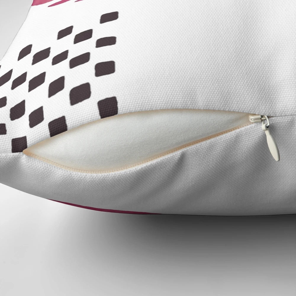Decorative pillow featuring a stunning rose design by the renowned Scottish artist Charles Rennie Mackintosh.