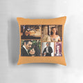 A collage pillow featuring iconic scenes and characters from the classic movie 'Gone with the Wind