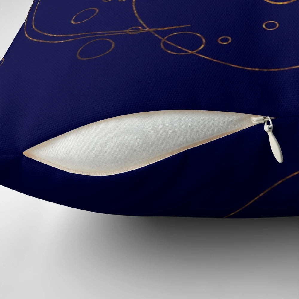 Transparent pillow featuring a time lord, gallifreyan, and sci-fi inspired design