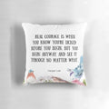 To Kill a Mockingbird" quote pillow featuring the iconic words of Atticus Finch