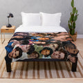 Timothée Chalamet inspired photo collage plush blanket