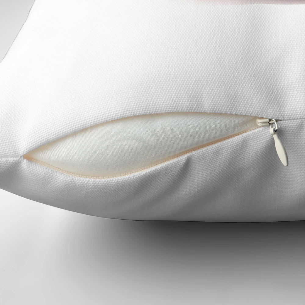 Timothee Chalamet meme inspired peach-colored pillow