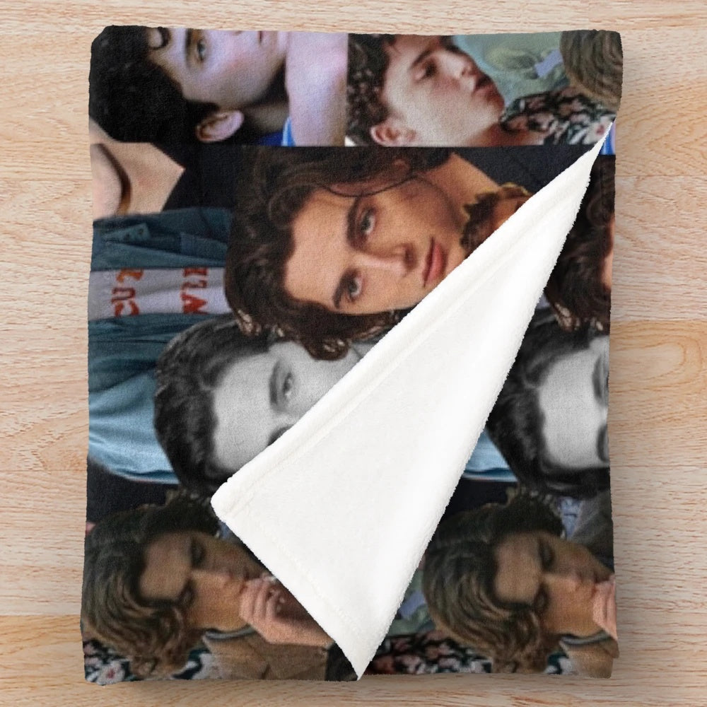 Timothee Chalamet Collage Design Plush Blanket
