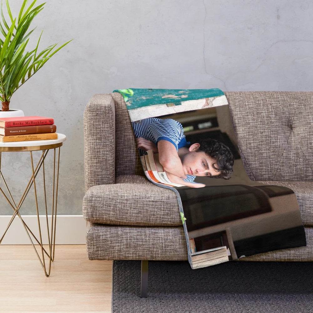Timothee Chalamet inspired plush blanket