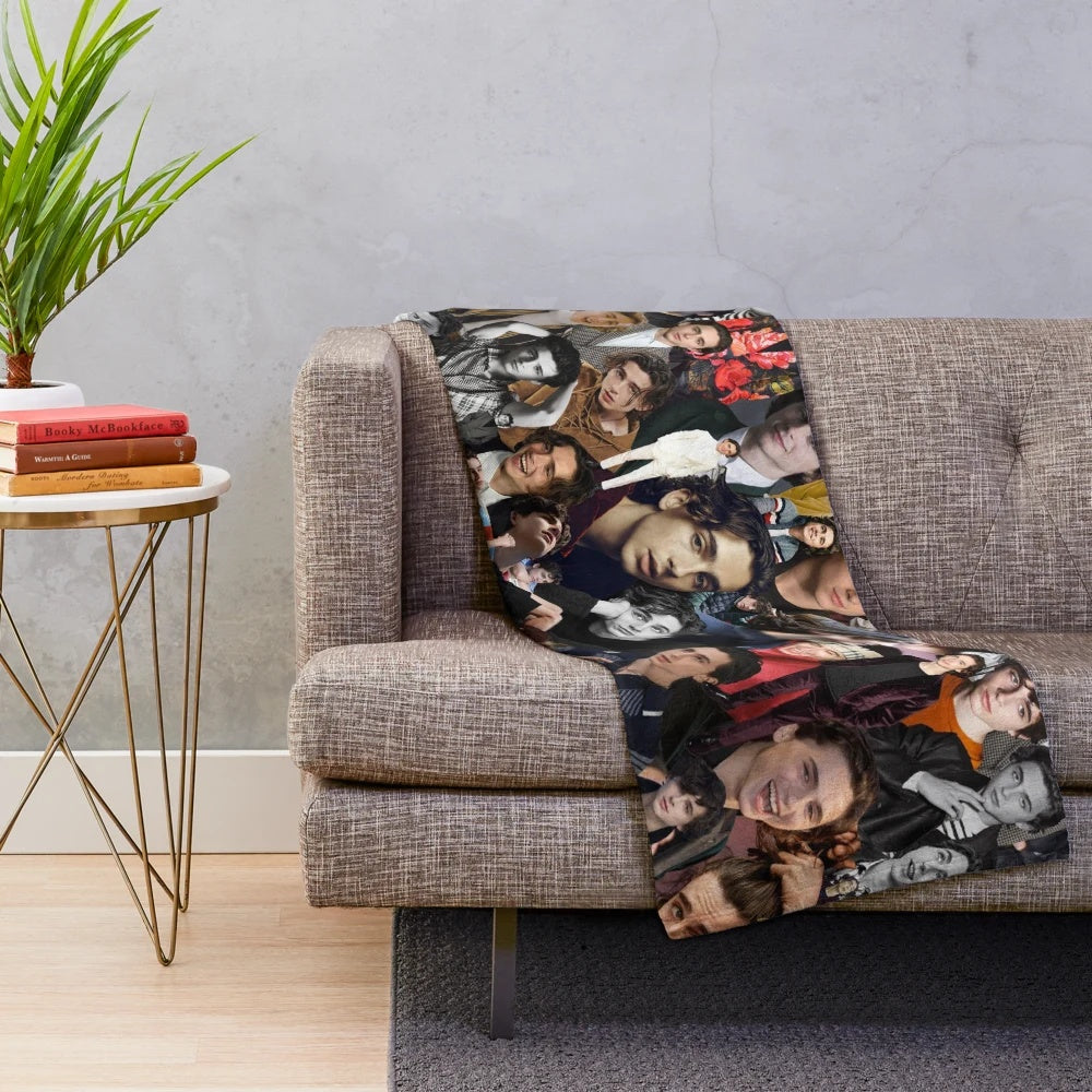 Timothee Chalamet inspired plush blanket