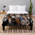 Timothee Chalamet photo collage plush blanket