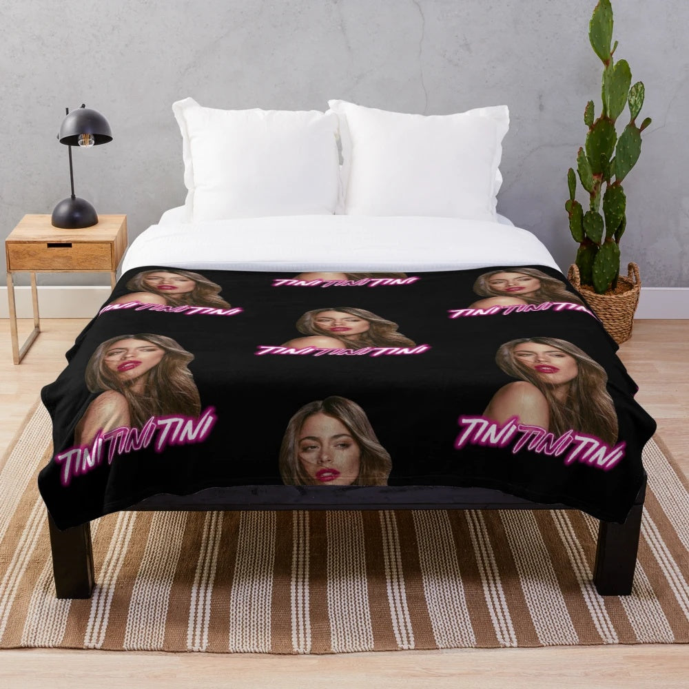 Tini inspired plush blanket in a soft and cozy design