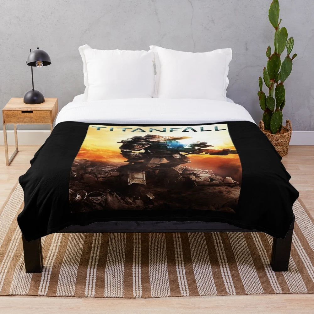 Music and Titanfall-inspired plush blanket for gaming fans