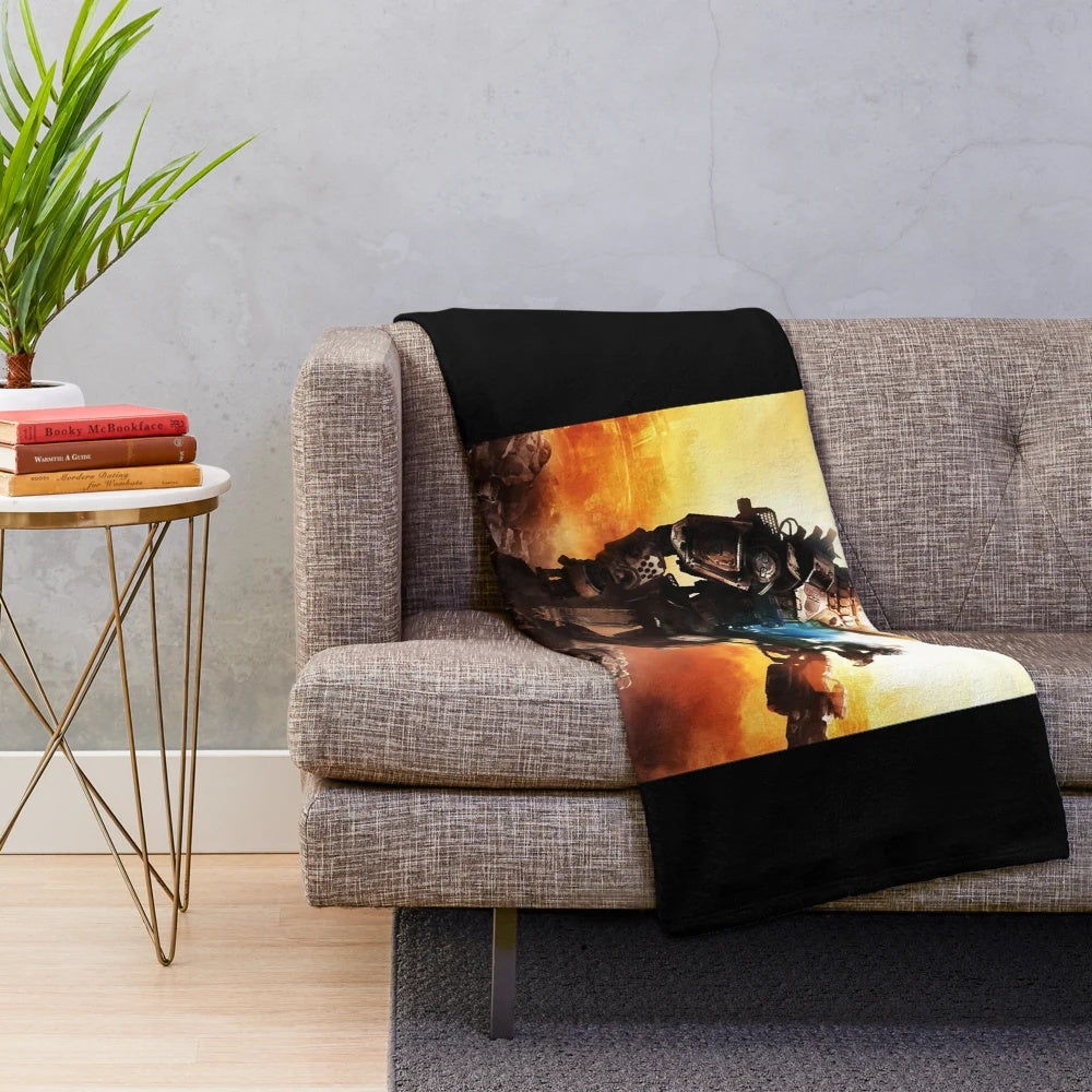 Music and Titanfall-inspired plush blanket for gaming fans