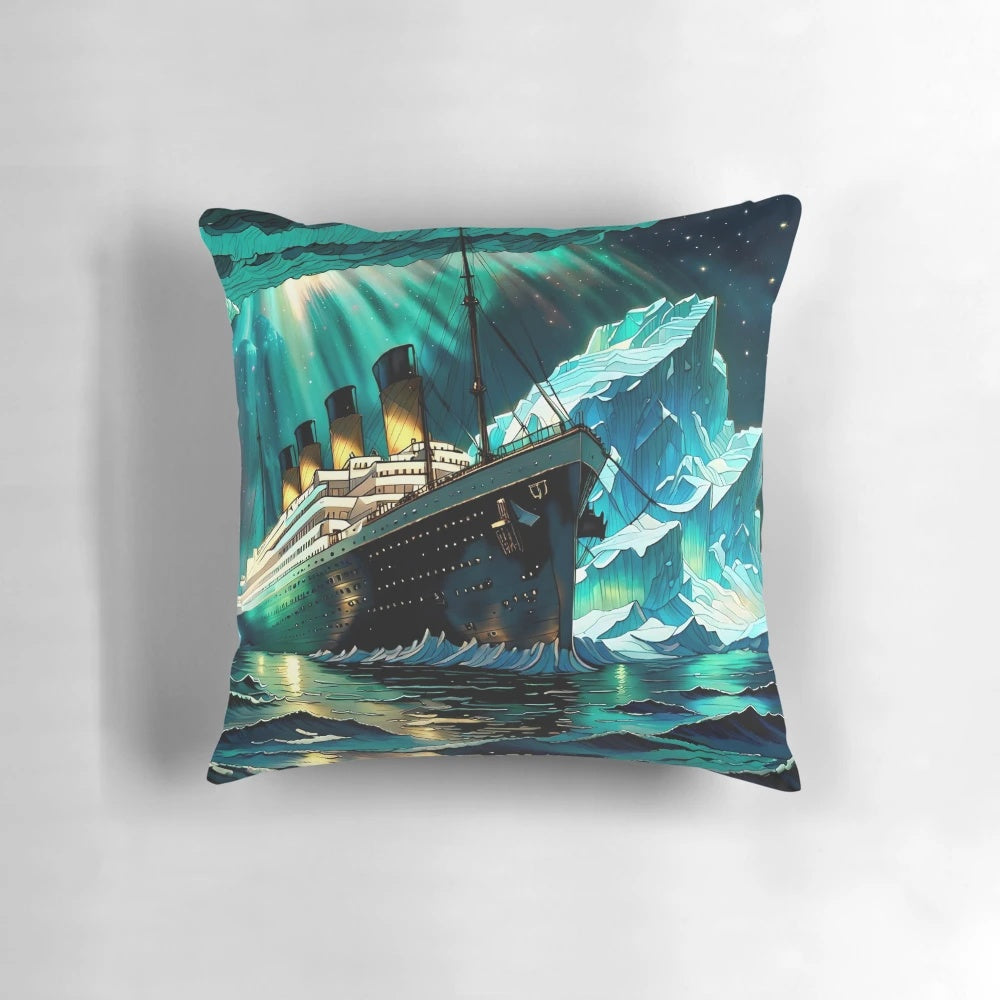 Titanic-inspired pillow featuring the Rays of Hope design