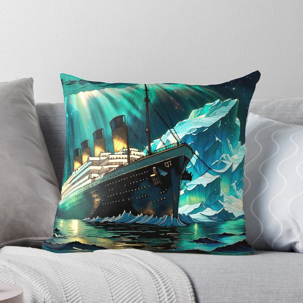 Titanic-inspired pillow featuring the Rays of Hope design