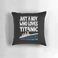 Vintage Titanic Ship Model Pillow for Boys