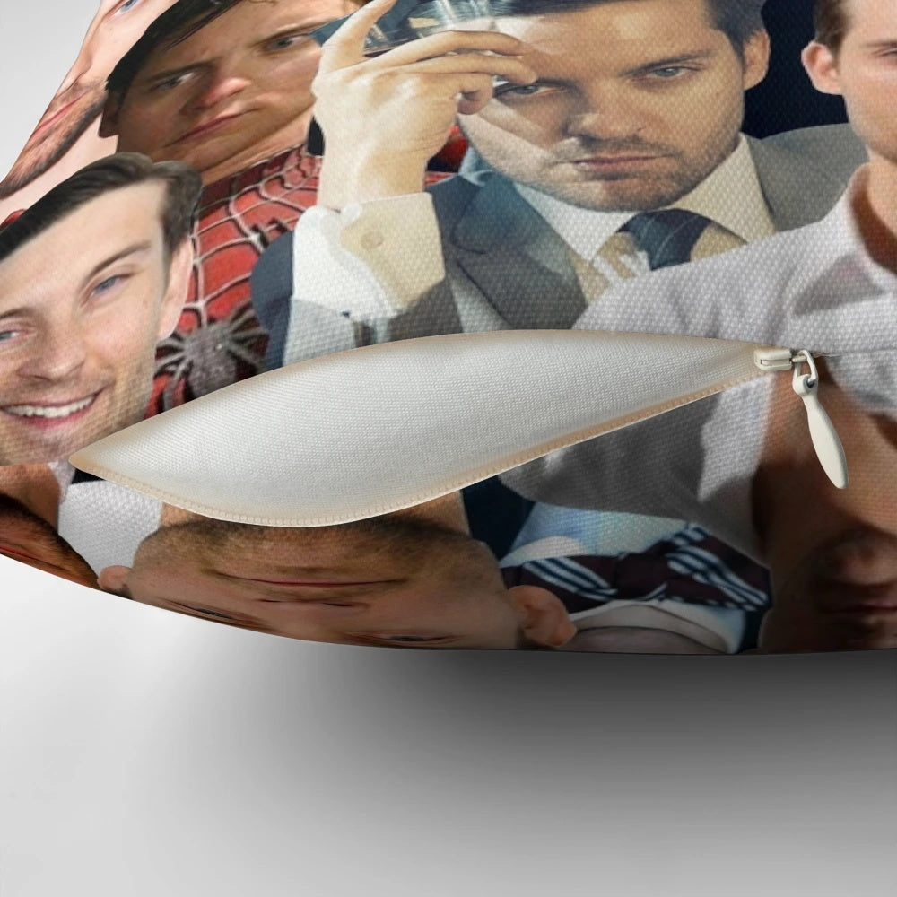 Tobey Maguire Spider-Man Photo Collage Pillow