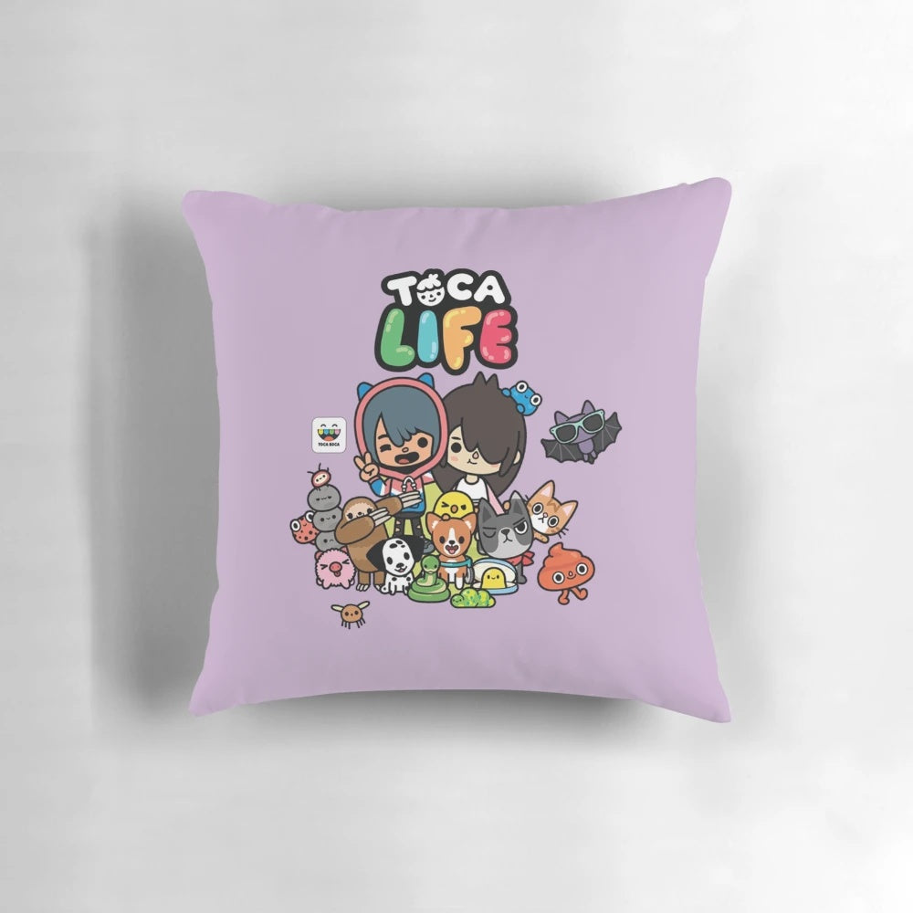 Toca Boca Toca Life Plush Pillow for Kids - Soft and Comfortable Pillow with Toca Boca Characters