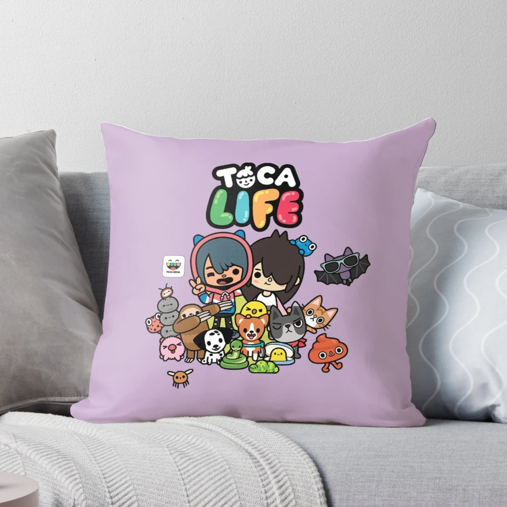 Toca Boca Toca Life Plush Pillow for Kids - Soft and Comfortable Pillow with Toca Boca Characters