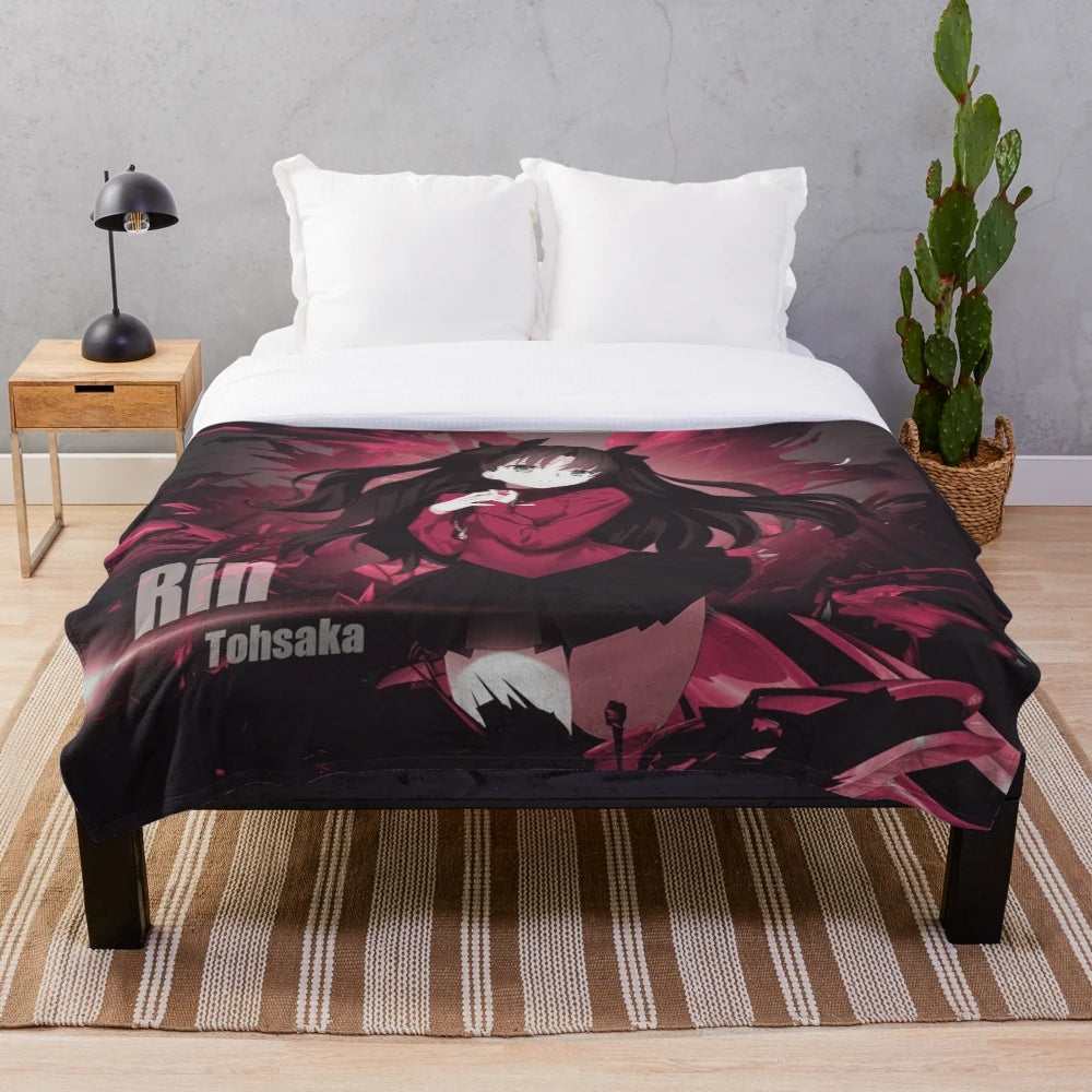 Tohsaka Rin Plush Blanket - Anime Inspired Merchandise