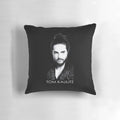 Tokio Hotel inspired black and white pillow featuring the Kaulitz twins