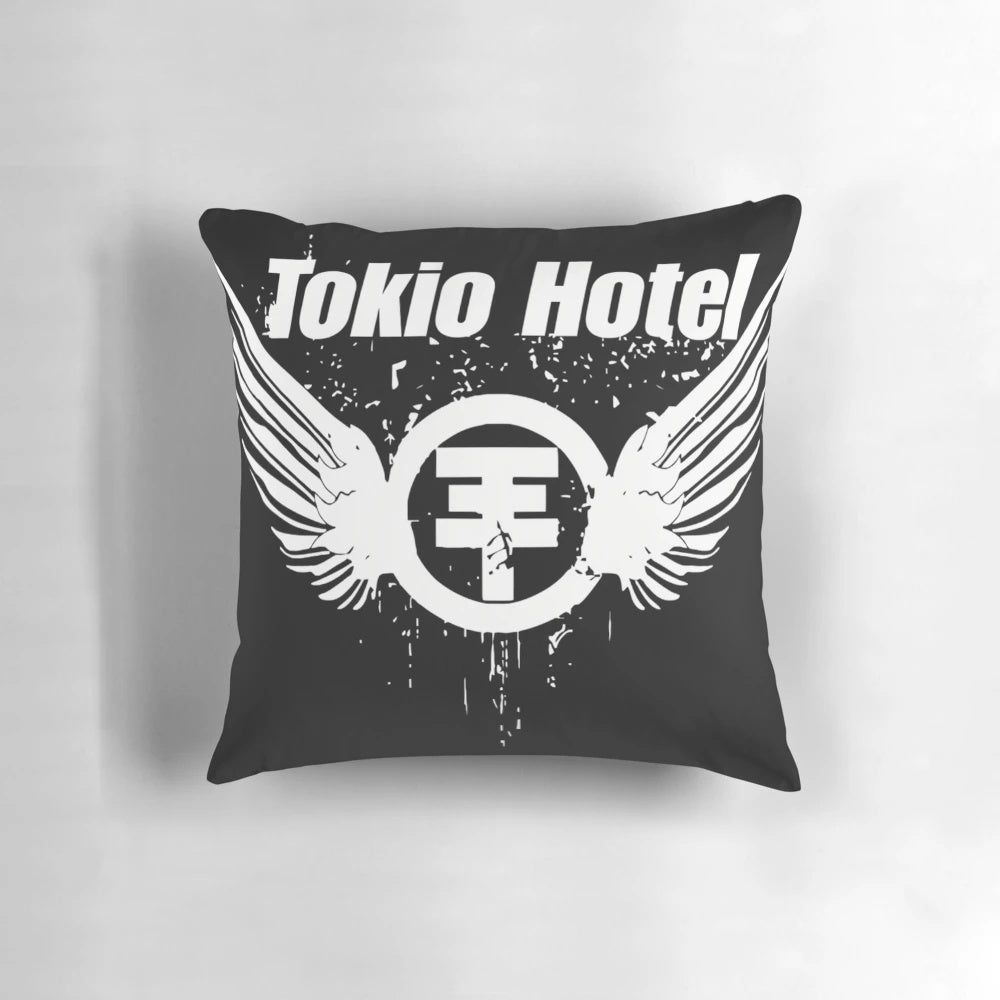 Tokio Hotel logo printed on a cozy, high-quality pillow