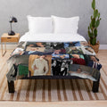Tom Hiddleston inspired plush collage blanket