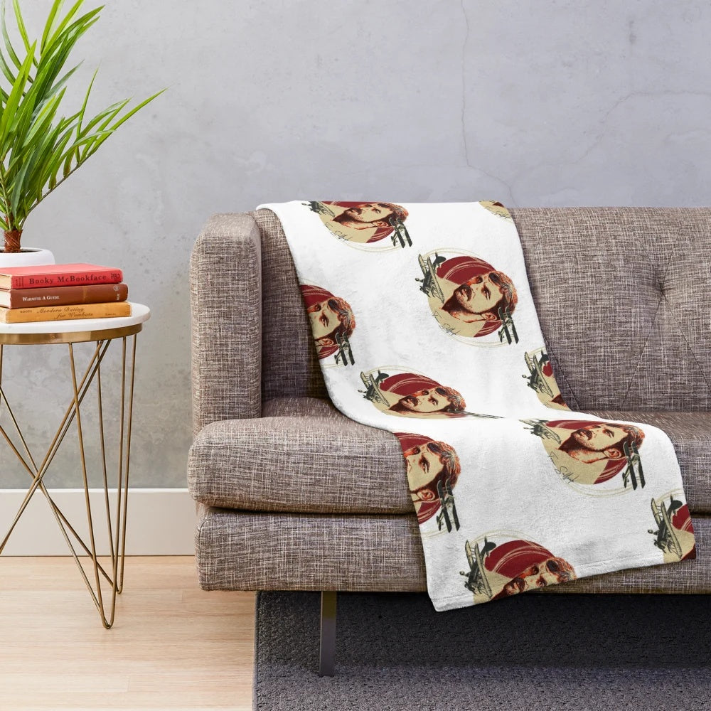 Tom Selleck "High Road to China" Inspired Plush Blanket