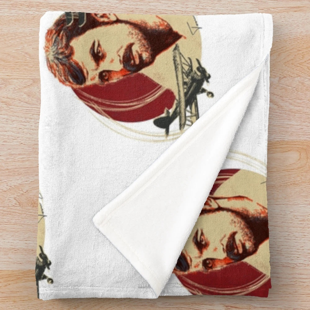 Tom Selleck "High Road to China" Inspired Plush Blanket