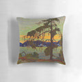 Oil painting of a pine tree in a Canadian landscape by the renowned Canadian artist Tom Thomson