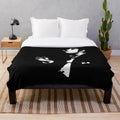Tom Waits inspired plush blanket featuring the iconic singer-songwriter's image
