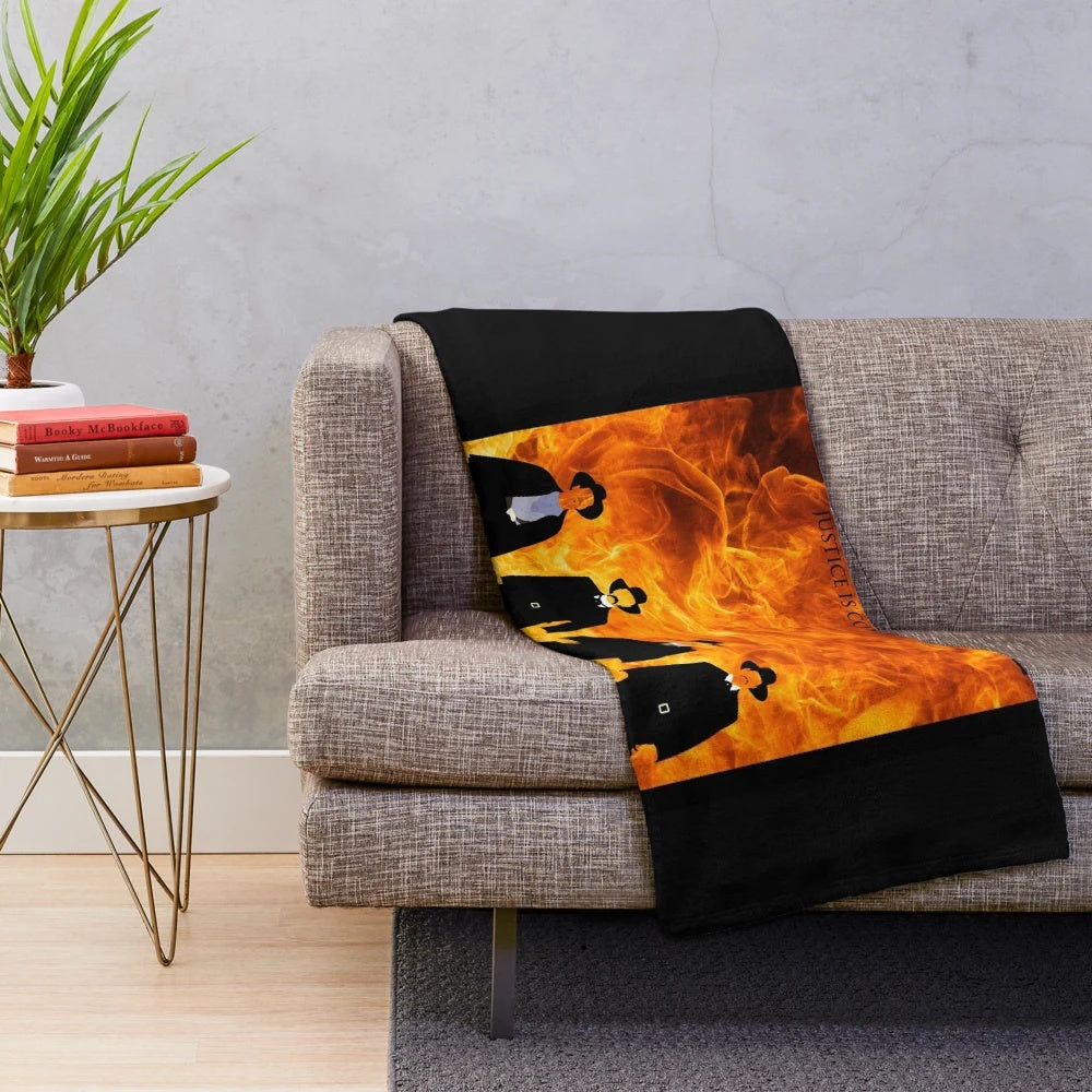 Tombstone movie themed FIRE plush blanket
