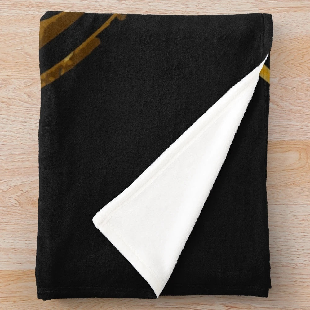 Tomorrowland-inspired plush blanket featuring electronic dance music and rave festival design