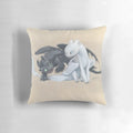 Toothless and Lightfury dragon plush pillow from the How to Train Your Dragon movie franchise