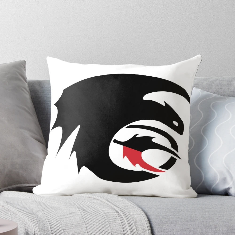 Soft, plush Toothless dragon pillow from the popular How to Train Your Dragon franchise