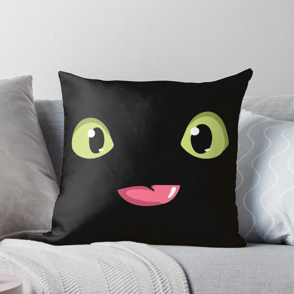 Soft, cuddly Toothless Night Fury pillow from the popular How to Train Your Dragon movie