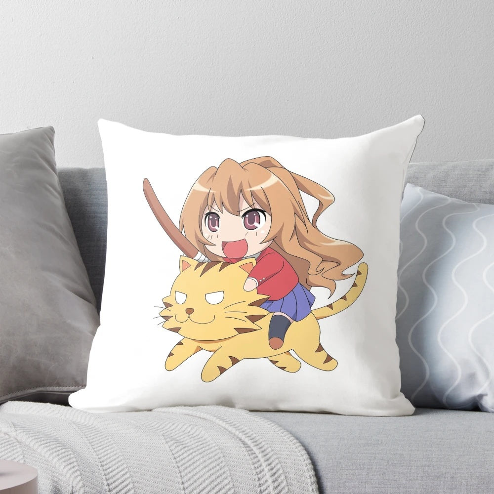 Toradora Taiga Tiger anime-inspired plush pillow