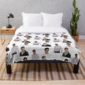 Toto Wolff Collage Plush Blanket for Formula One Fans