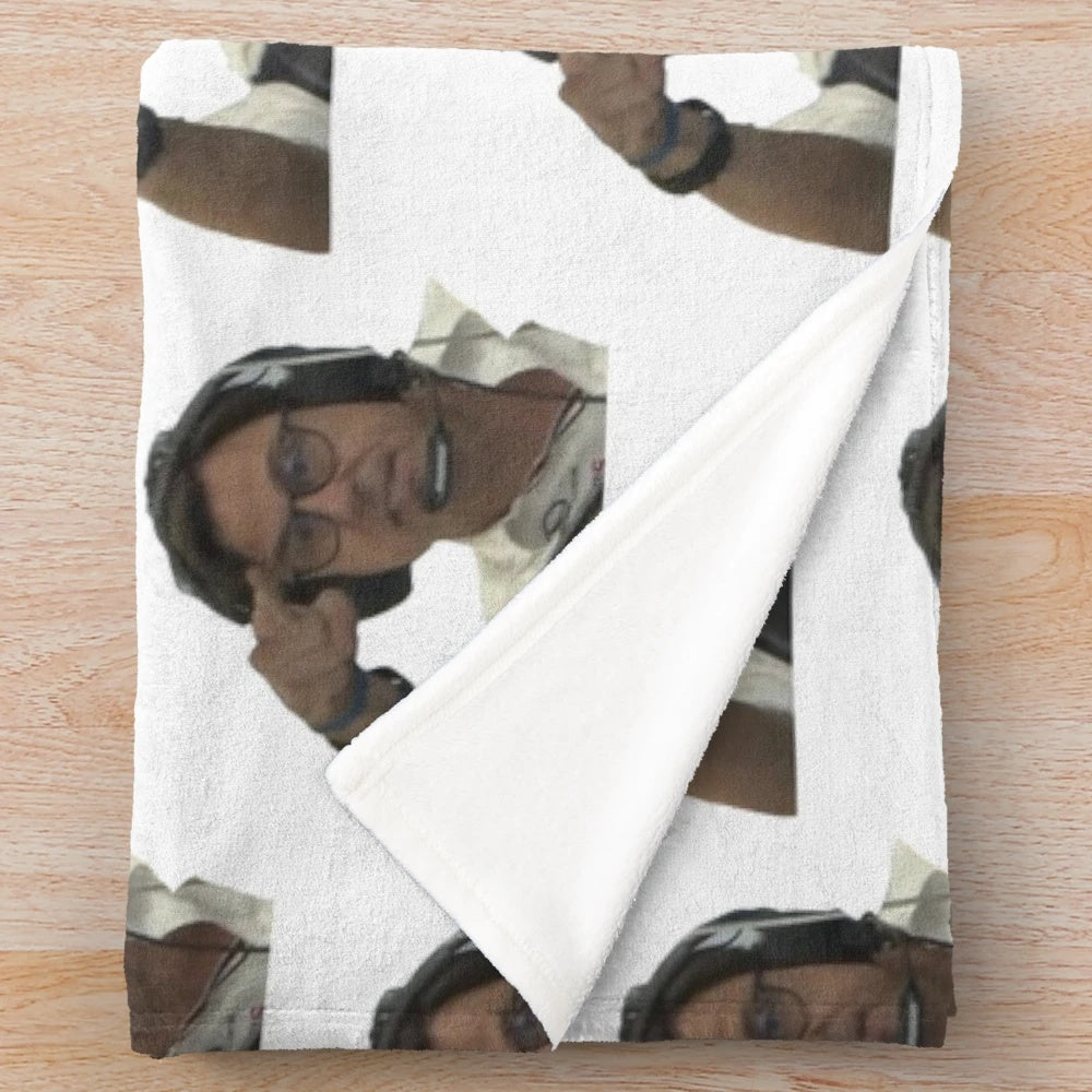 Angry Toto Wolff Inspired Formula 1 Plush Blanket