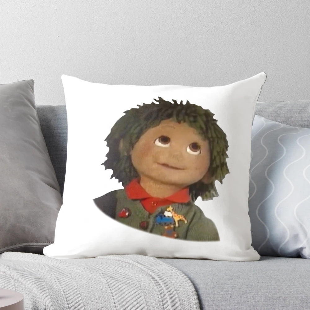 Tots TV Tiny Tot Eye Roll Nostalgic Pillow - Soft, Comfortable Cushion Featuring Retro 90s 2000s TV Show Character