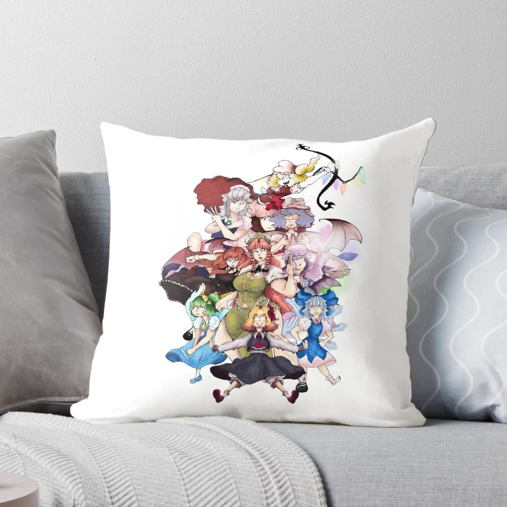 Touhou Project ESOD Anime Body Pillow featuring the entire cast