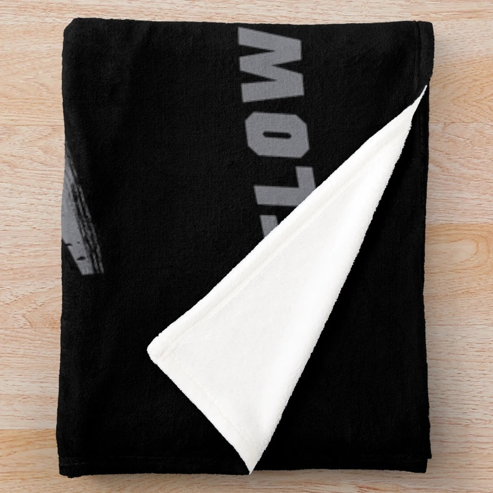 Tow truck operator plush blanket with "Slow Down Move Over" message