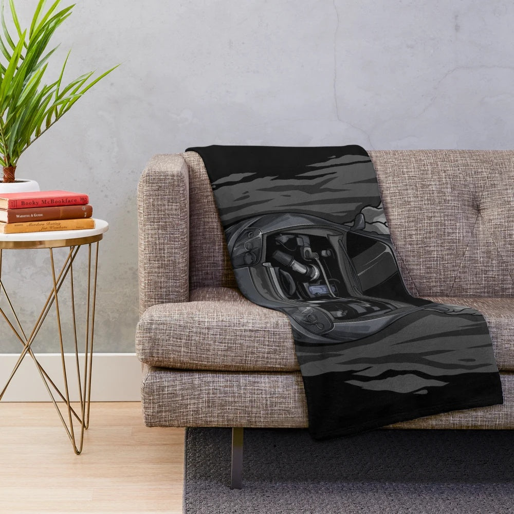 Toyota Supra 2JZ GTE inspired plush blanket