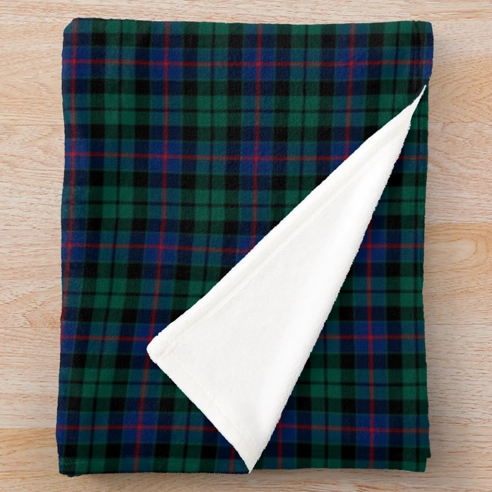Clan Morrison tartan plush blanket