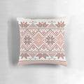 Handcrafted Palestinian Jordanian Tatreez embroidery pattern on a decorative throw pillow