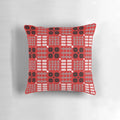 Traditional Welsh Cymreig (Red) Pattern Pillow with Printed Image