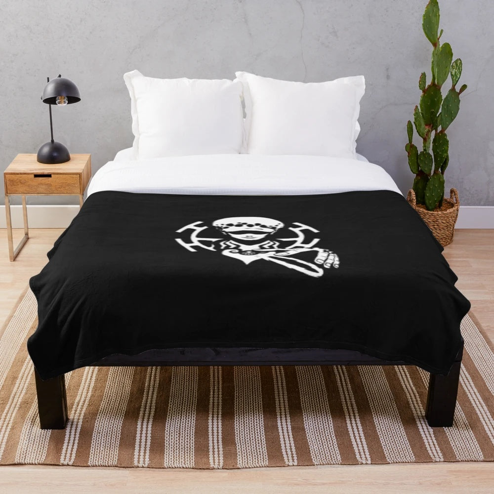 Trafalgar Law inspired One Piece anime plush blanket
