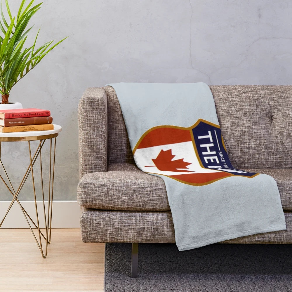 Tragically Hip inspired plush blanket featuring the iconic Canadian music band