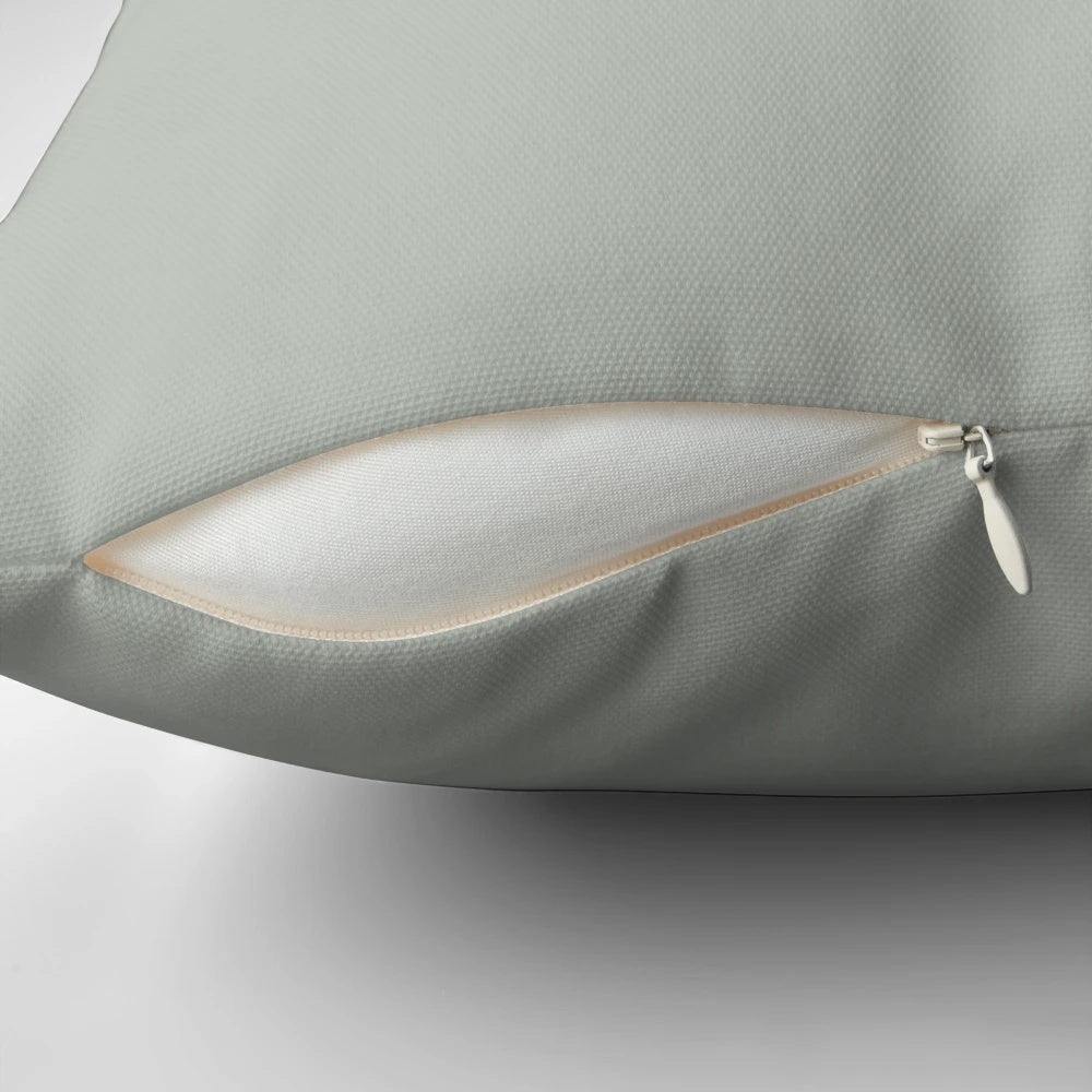 Tranquil Dawn Green Minimalist Accent Pillow for Modern Home Decor