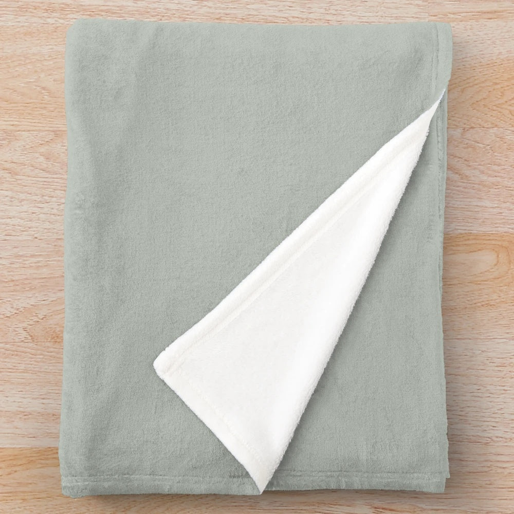 Tranquil Dawn Green Plush Accent Blanket for Cozy Living Room Decor