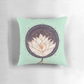 Lotus flower design pillow, featuring a beautiful and serene lotus mandala pattern