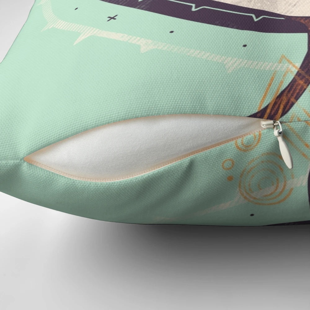 Lotus flower design pillow, featuring a beautiful and serene lotus mandala pattern