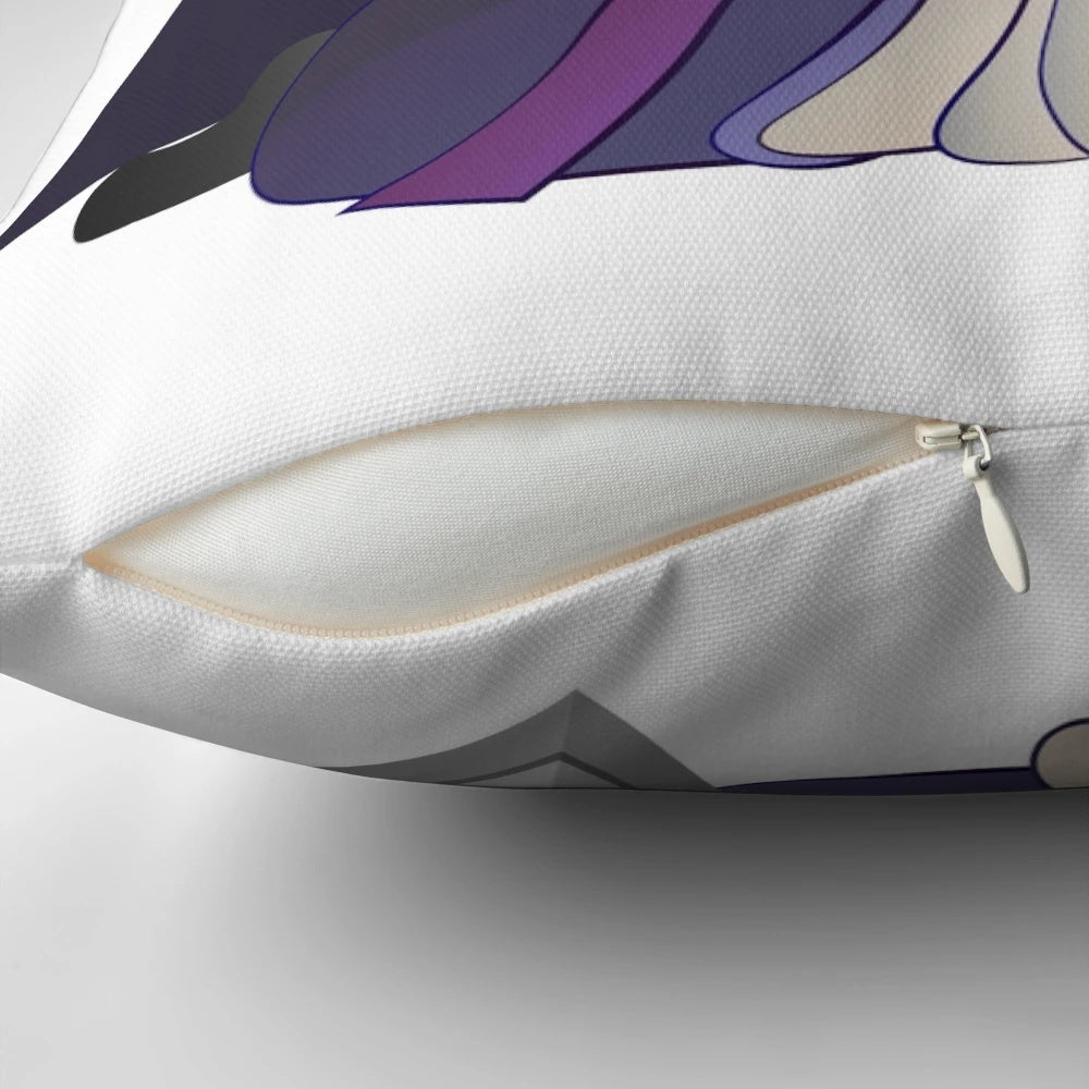 Dark Cacao Cookie from Cookie Run Kingdom meditating on a plush pillow