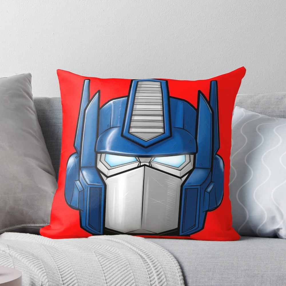 Transformers Autobot Decorative Pillow featuring Optimus Prime